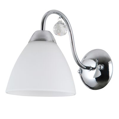 Kinkiet Lugano WL-5643-1 chrom/biały