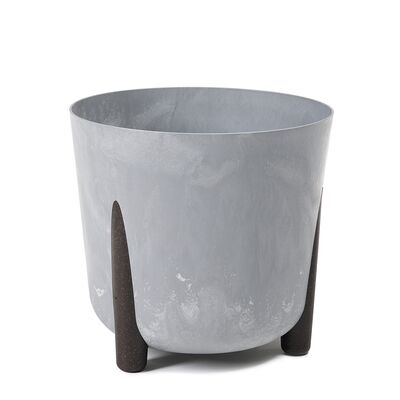 Donica FRIDA 18 cm ECO recycled szary beton