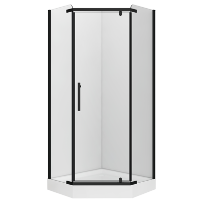 Kabina prysznicowa prosta RUBI BLACK 80 cm bez brodzika
