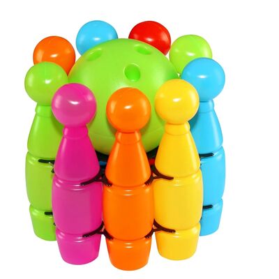 Zestaw do gry w kręgle 9 kręgli o wys. 26 cm + kula