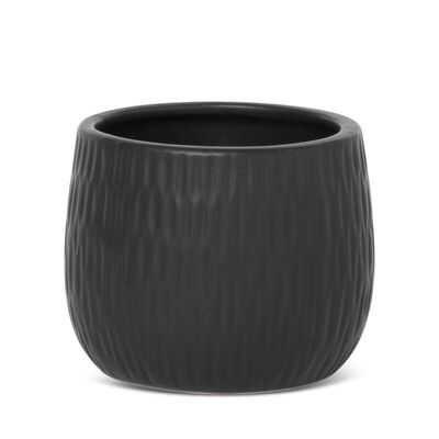 Doniczka ceramiczna MONI/01 12 x 12 x 10 cm czarny
