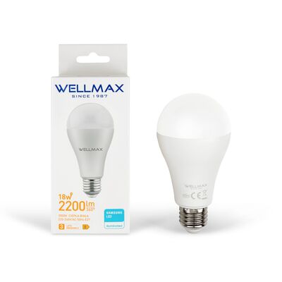Żarówka tradycyjna LED E27 18 W barwa ciepła Wellmax