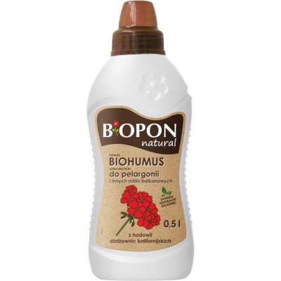 Biohumus do pelargonii i innych roślin balkonowych 0,5 l BOPON