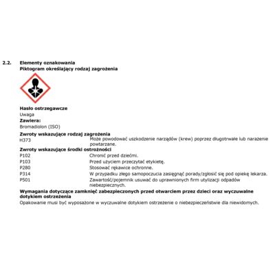 Kostka na myszy i szczury 250 g Bros