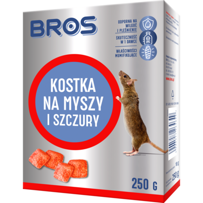 Kostka na myszy i szczury 250 g Bros