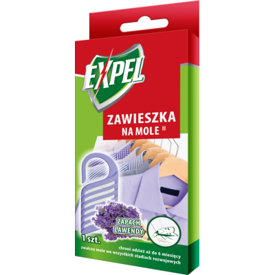 Zawieszka na mole o zapachu lawendy 1 sztuka Expel