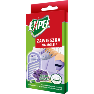 Zawieszka na mole o zapachu lawendy 1 sztuka Expel
