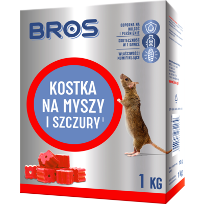 Kostka na myszy i szczury 1 kg Bros