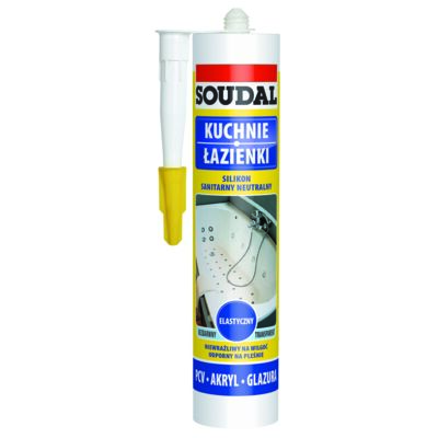 Silikon sanitarny neutralny bezbarwny 300 ml