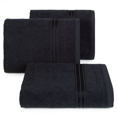 Ręcznik frotte Lori 70 x 140 cm czarny