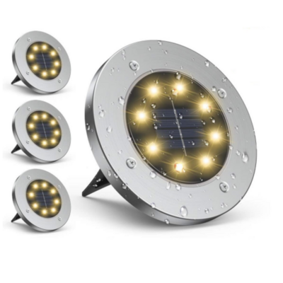 Zestaw 4 sztuk lamp solarnych wbijanych LED SMD