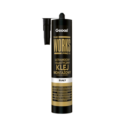 Klej montażowy THE WORKS PRO X biały GEOCEL