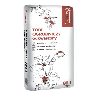 Torf ogrodniczy odkwaszony 80 l Sobex