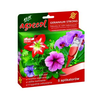 Nawóz do roślin kwitnących GERANIUM Strong 5 x 30 ml Agrecol
