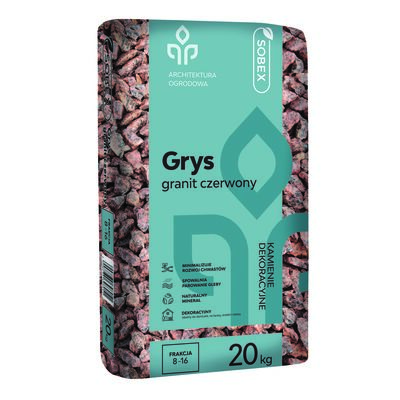 Grys granit czerwony 20 kg (8-16) Sobex