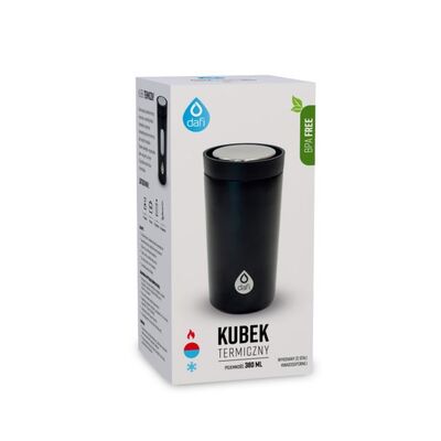 Kubek termiczny Dafi 380 ml double wall mug czarny