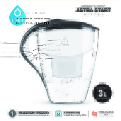 Dzbanek filtrujący Astra Start Unimax 3 l Dafi