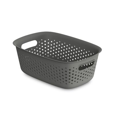 POJEMNIK OPENSTORE 28X19,5X10,5CM 3,5L SZARY (5320)
