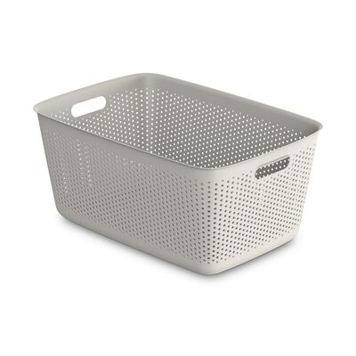 Pojemnik OpenStore 45 l Basket ivory white 58 x 39,5 x 26,5 cm beżowy