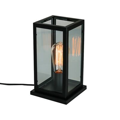 Lampa stołowa Laverno 60 W E27 czarny mat