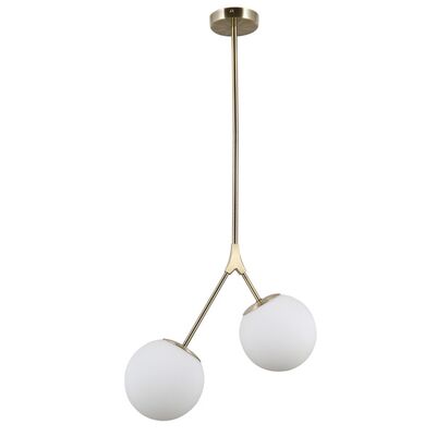 Lampa wisząca Caserta 2 x E14 brąz antyczny