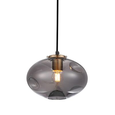 Lampa wisząca Hatella 1 x E27 czarny/grafitowy