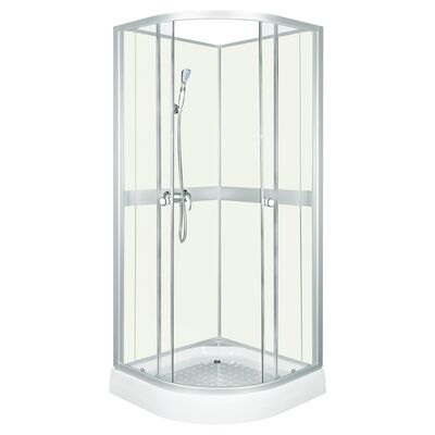 Kabina natryskowa Classic 90 white z baterią natryskową EC 04 Kerra