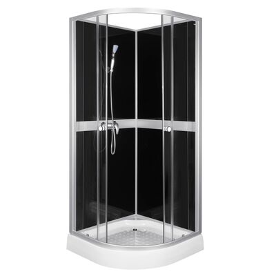 Kabina natryskowa Classic 90 black z baterią natryskową EC 04