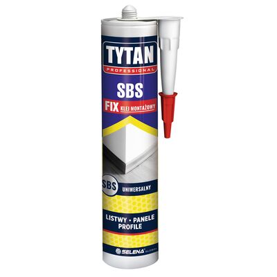 Klej montażowy SBS FIX 290 ml żółty TYTAN PROFESSIONAL
