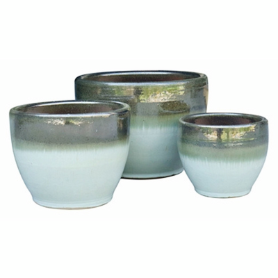 Donica ceramiczna szkliwiona Ombre Low 22 x 18 cm