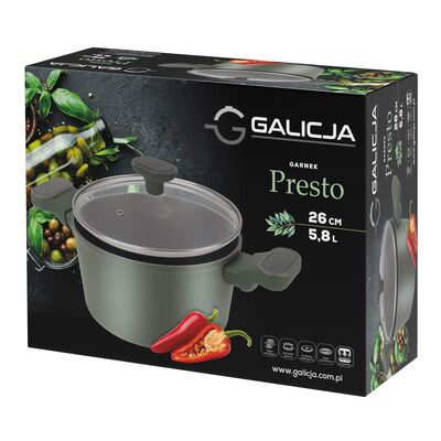 Garnek PRESTO 26 cm/ 5,8 l zielony