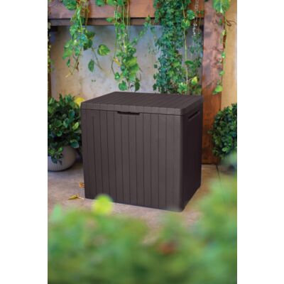 Skrzynia ogrodowa City storage box 113 L brązowa Keter