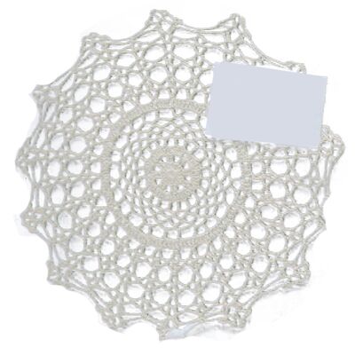 Serwetka Lace śr. 25 cm biały mix wzorów