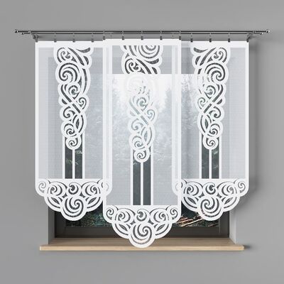 Firana Ewa panel żakardowy 160 x 60 cm biały