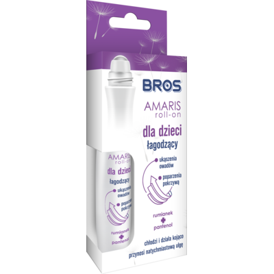 Roll-on łagodzący ukąszenia dla dzieci Amaris 15 ml BROS