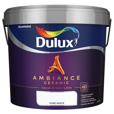 Farba ceramiczna AMBIANCE CERAMIC Pure White 9 l Dulux