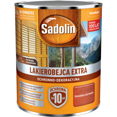 Lakierobejca Ochronno-Dekoracyjna Extra Szwedzka Czerwień 0,75 l Sadolin