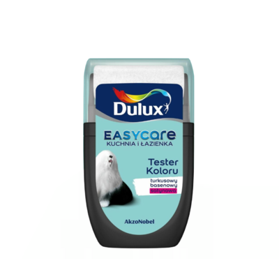 Farba Dulux EasyCare Kuchnia i Łazienka tester - turkusowy basenowy