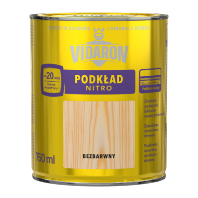 Podkład Nitro do drewna 0,75 l VIDARON
