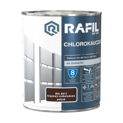 Emalia chlorokauczukowa brąz ciemny 0,75 l RAFIL