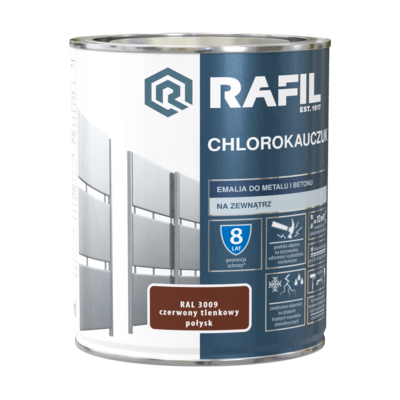 Emalia chlorokauczukowa czerwony tlenkowy 0,75 l RAFIL