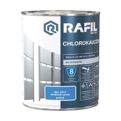 Emalia chlorokauczukowa niebieski jasny 0,75 l RAFIL