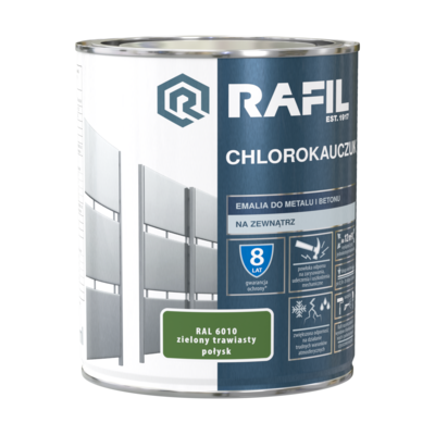 Emalia chlorokauczukowa zielony trawiasty 0,75 l RAFIL