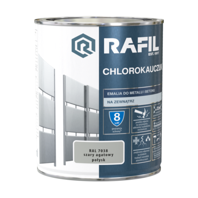 Emalia chlorokauczukowa szary agatowy 0,75 l RAFIL