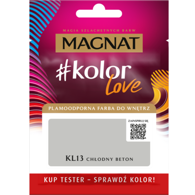 Farba #Kolor Love TESTER KL13 chłodny beton 25 ml Magnat