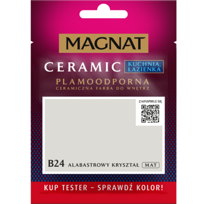 Farba ceramiczna MAGNAT KitchenBathroom tester alabastrowy kryształ B24 30 ml