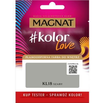 Farba #Kolor Love TESTER KL18 szary 25 ml Magnat