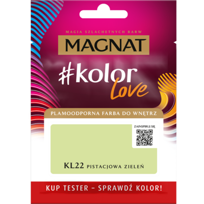 Farba #Kolor Love TESTER KL22 pistacjowa zieleń 25 ml Magnat