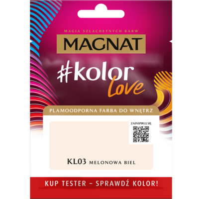 Farba #Kolor Love TESTER KL03 melonowa biel 25 ml Magnat