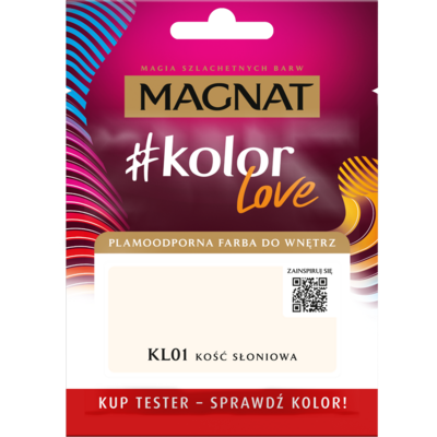 Farba #Kolor Love TESTER KL01 kość słoniowa 25 ml Magnat